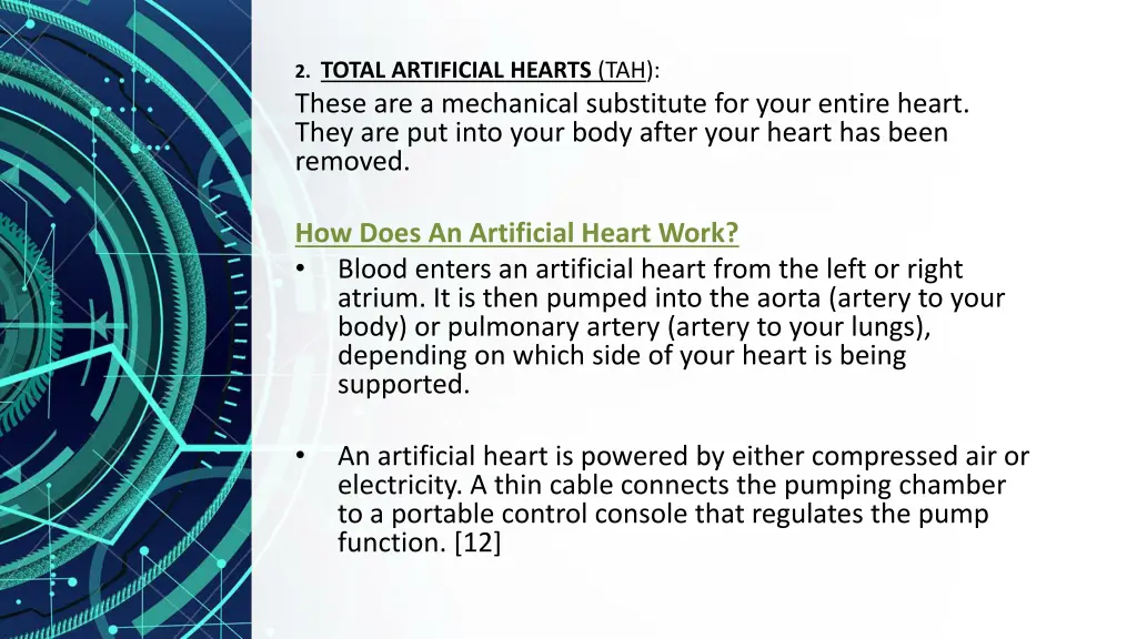 2 total artificial hearts tah these