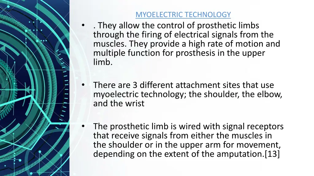 myoelectric technology