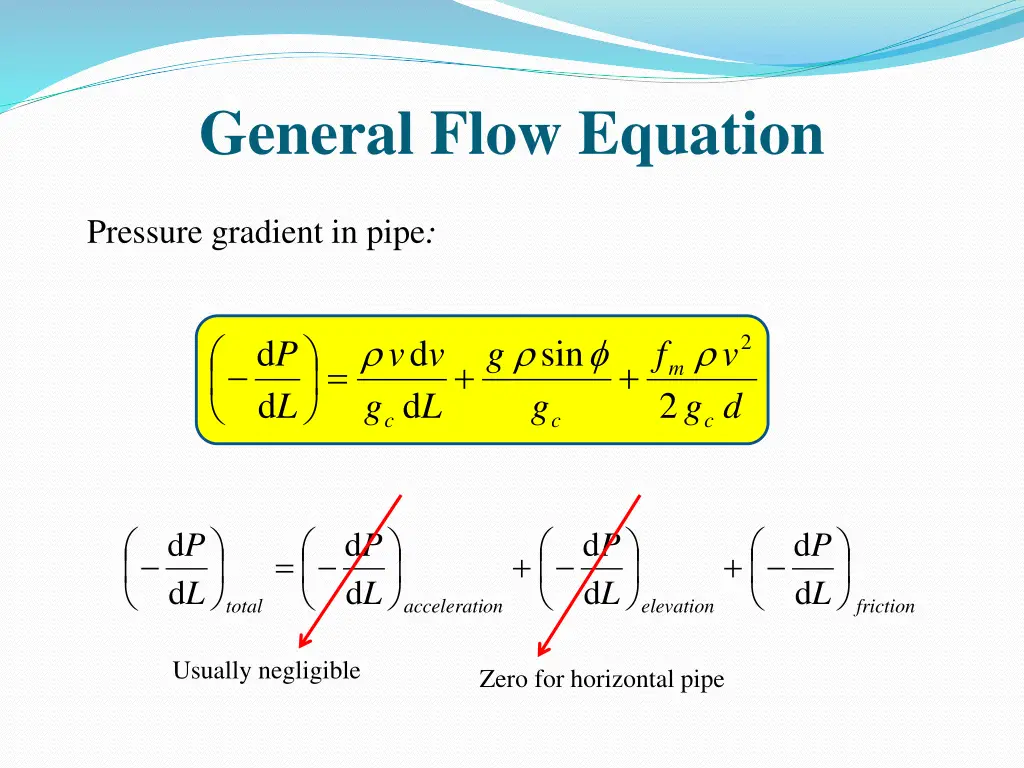 general flow equation 4