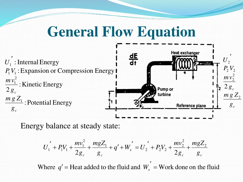 general flow equation