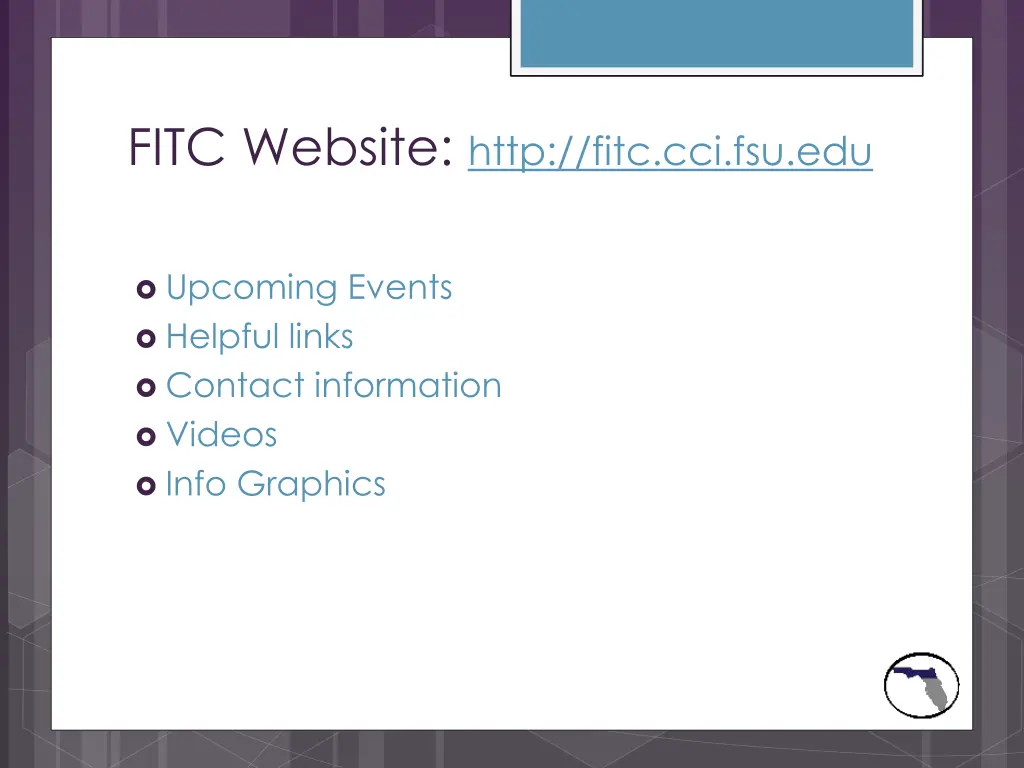 fitc website http fitc cci fsu edu