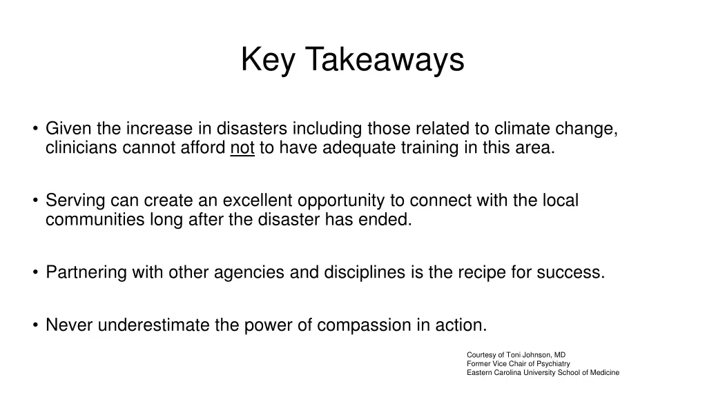 key takeaways