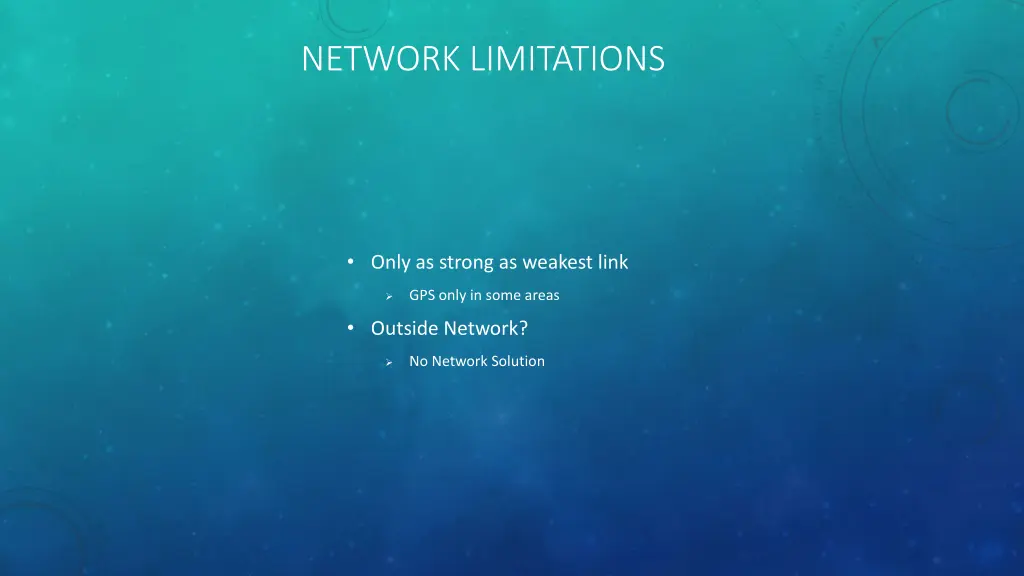 network limitations