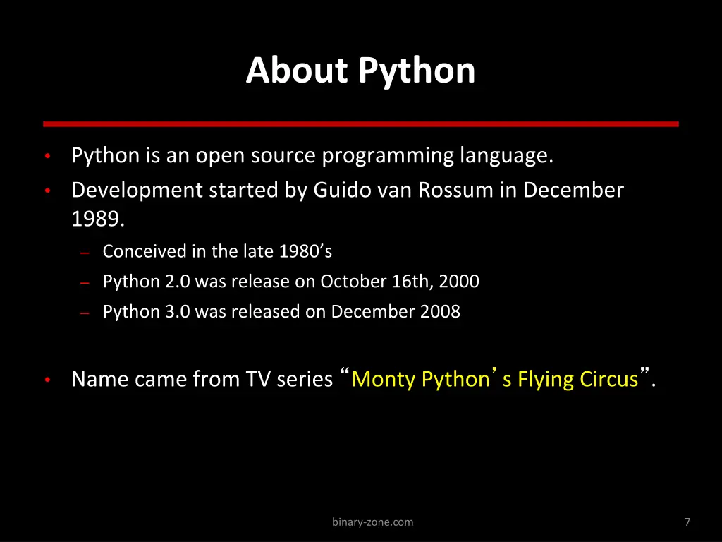 about python