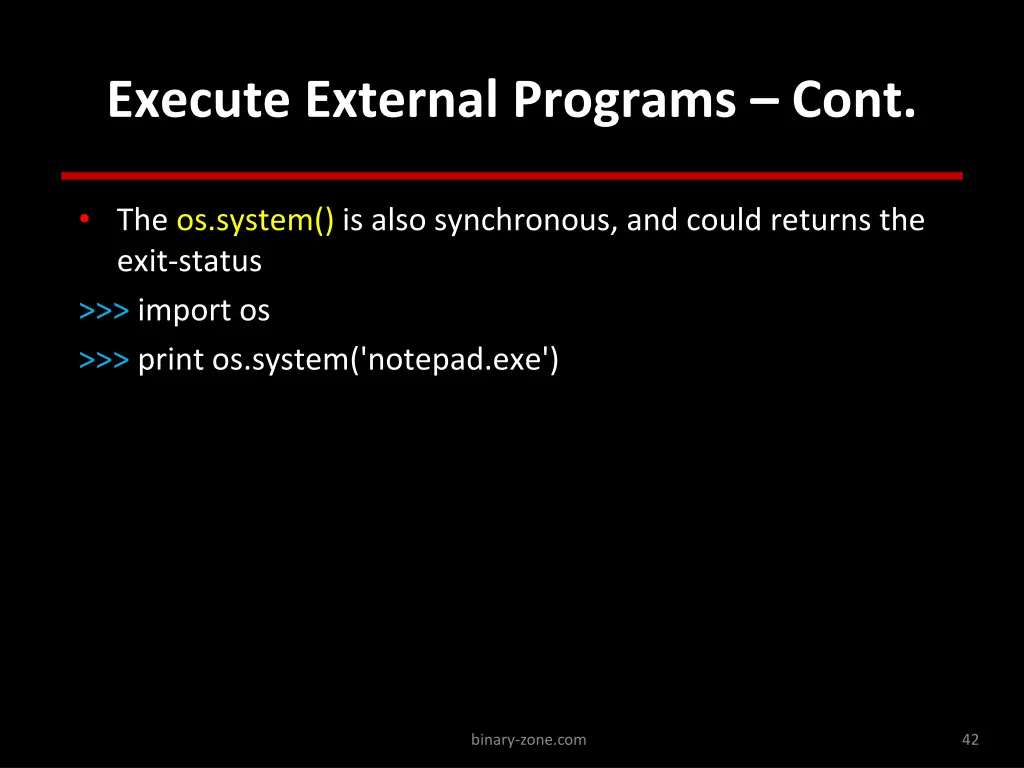 execute external programs cont 1