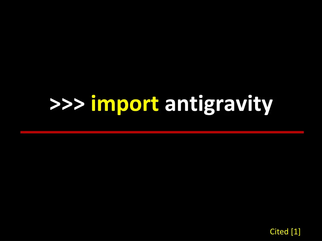 import antigravity