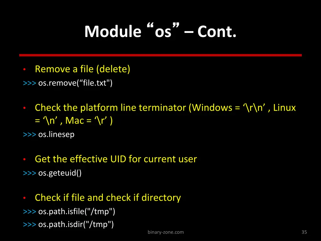 module os cont