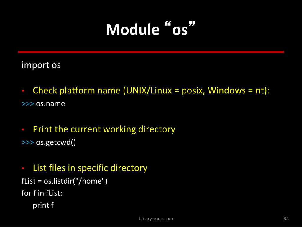 module os