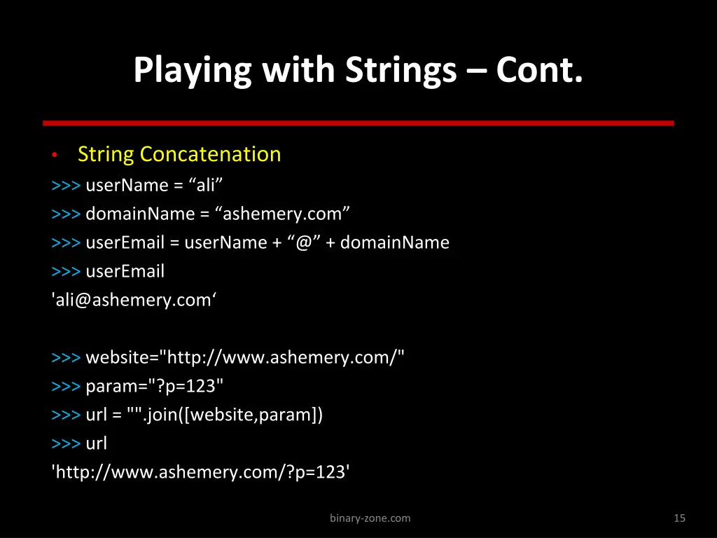 playing with strings cont