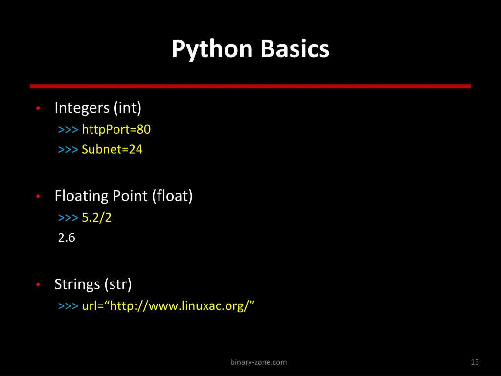 python basics