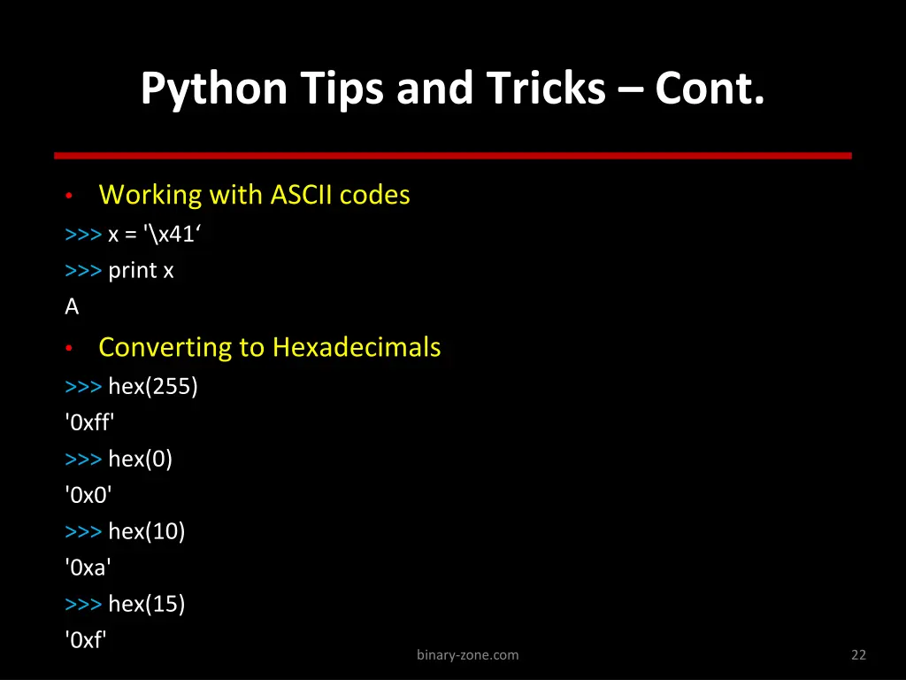 python tips and tricks cont 2