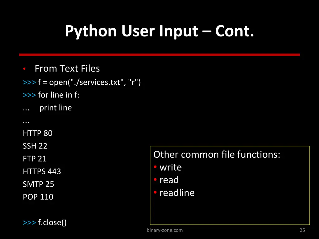 python user input cont 1