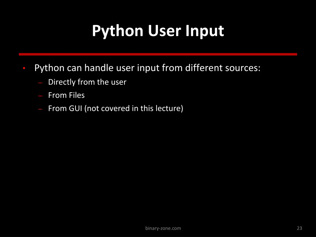 python user input