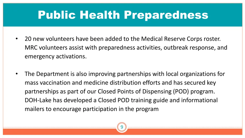 public health preparedness