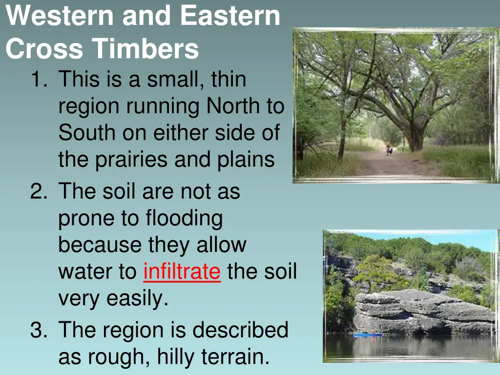 western and eastern cross timbers 1 this