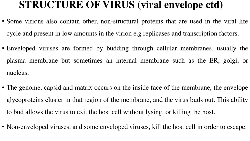 structure of virus viral envelope ctd