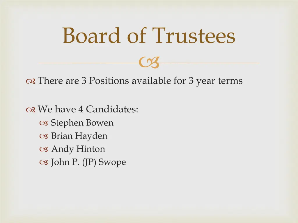 board of trustees 1