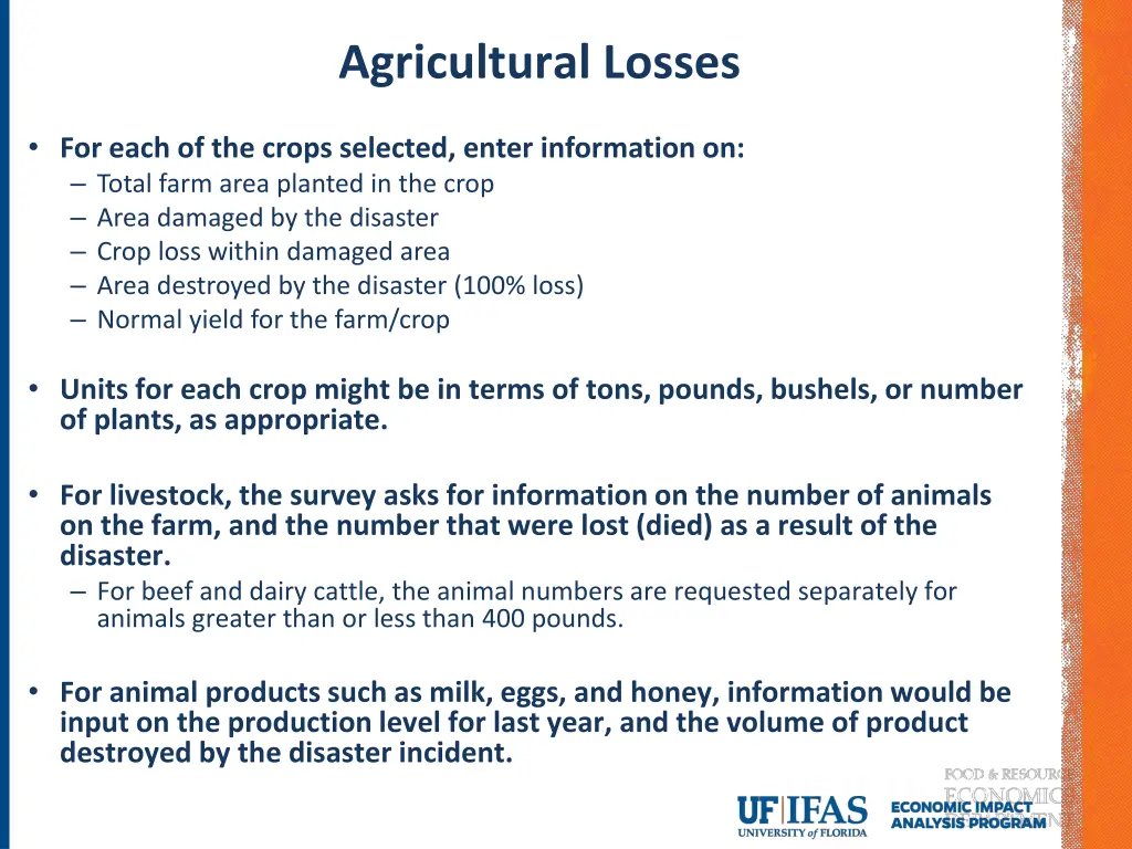 agricultural losses 1