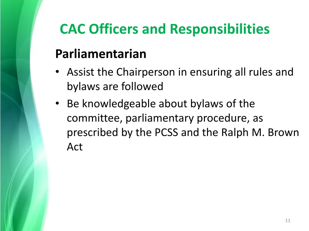 cac officers and responsibilities 2