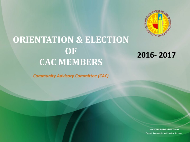 orientation election of cac members