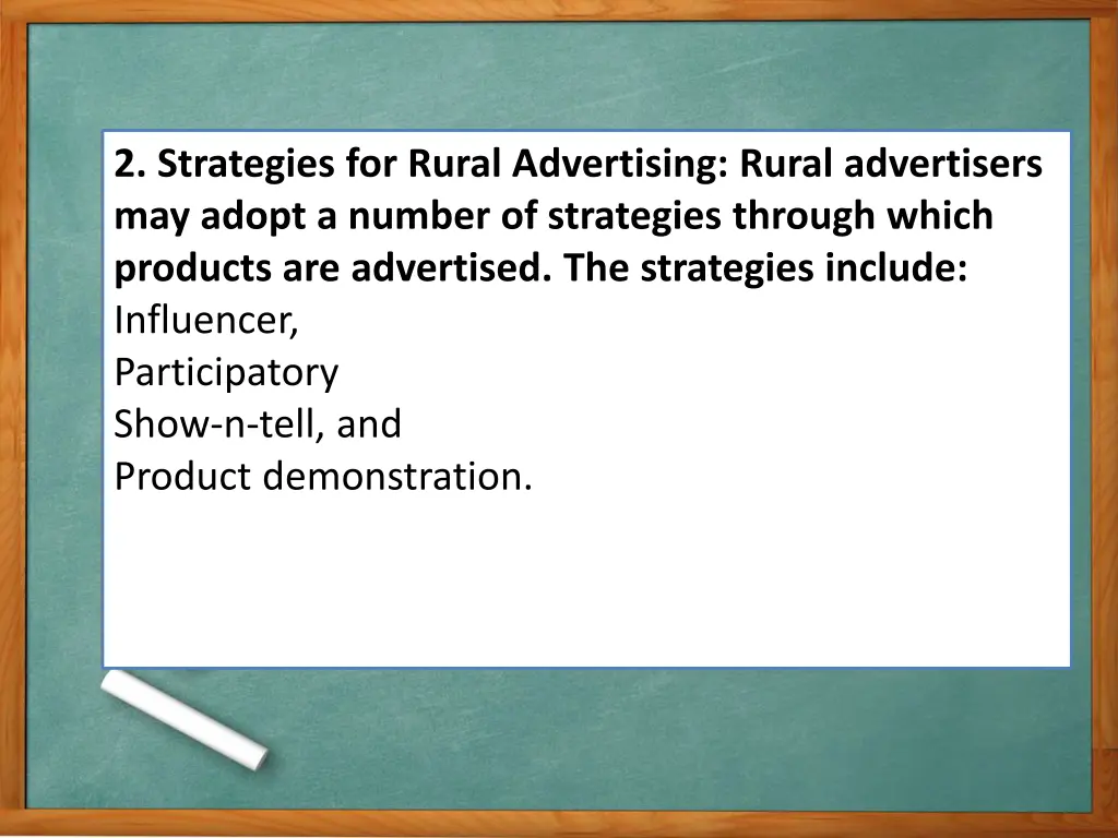 2 strategies for rural advertising rural