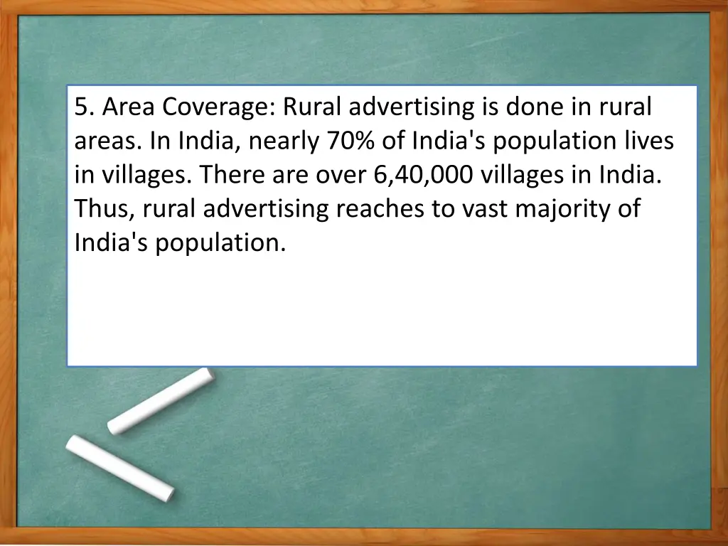 5 area coverage rural advertising is done