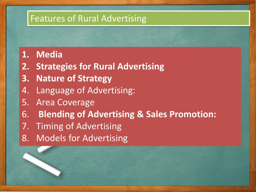 features of rural advertising 1