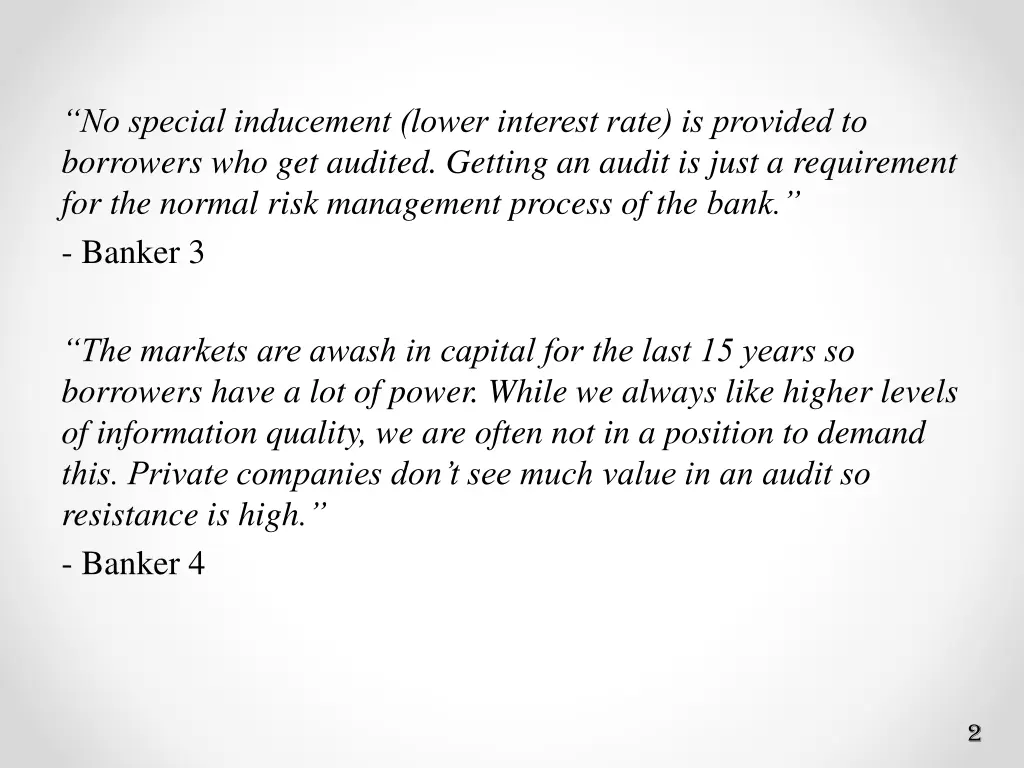 no special inducement lower interest rate