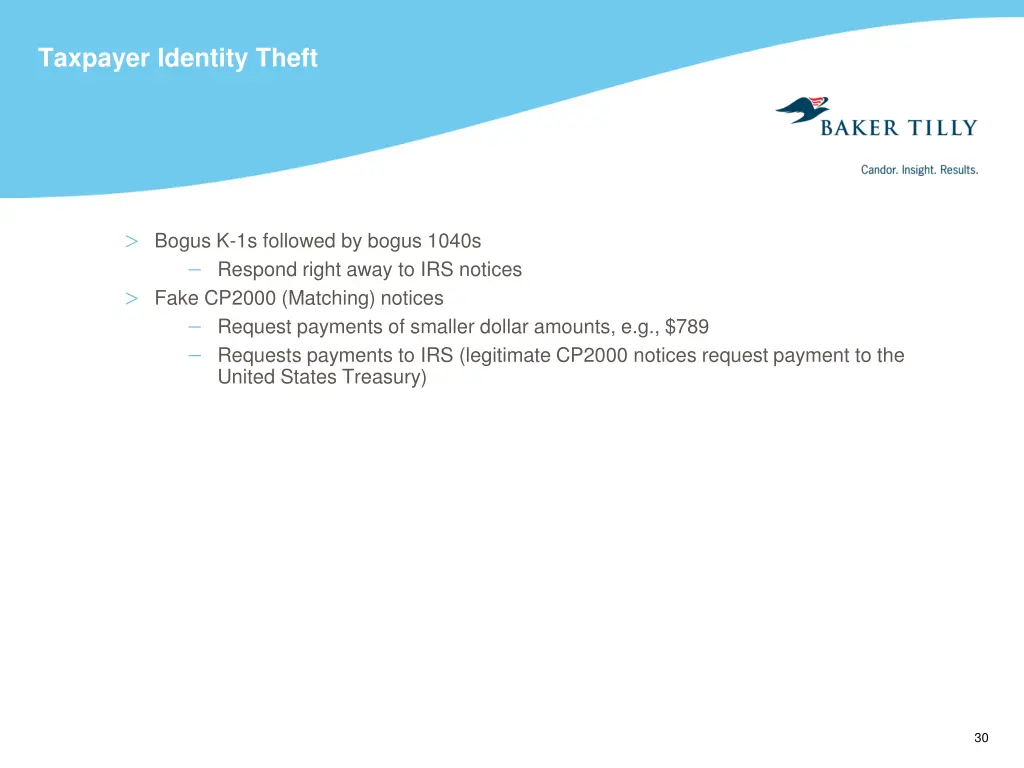 taxpayer identity theft