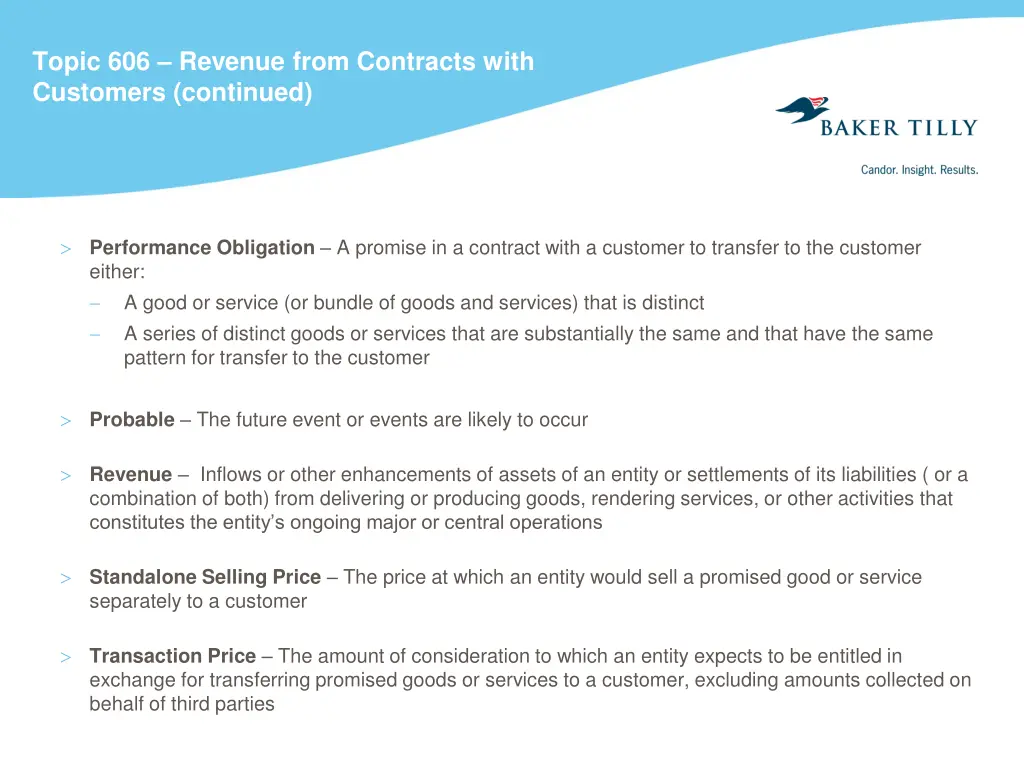 topic 606 revenue from contracts with customers 1