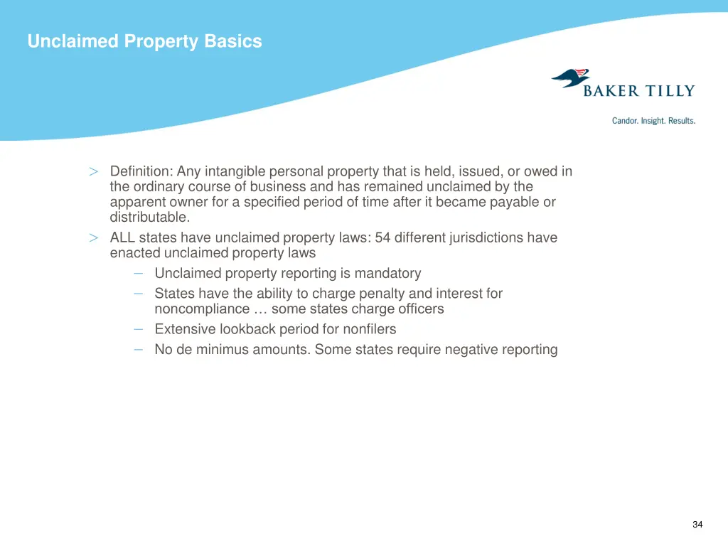 unclaimed property basics