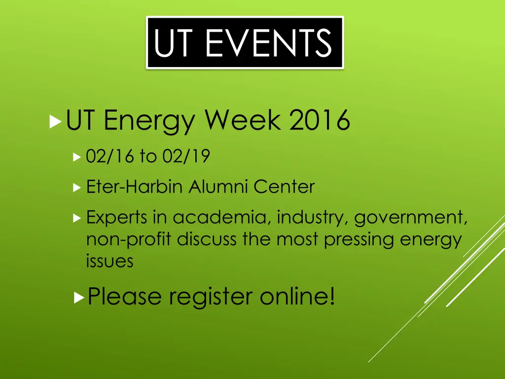 ut events