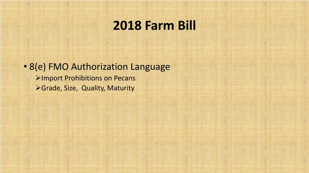 2018 farm bill