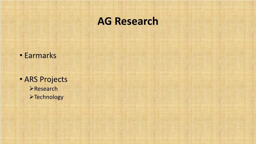 ag research