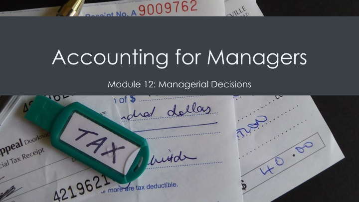 accounting for managers