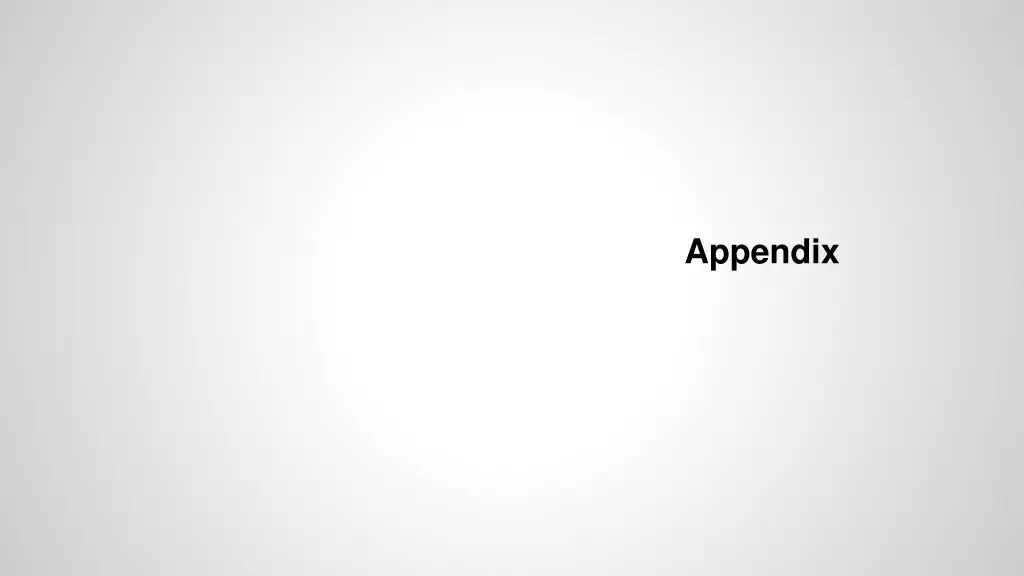 appendix