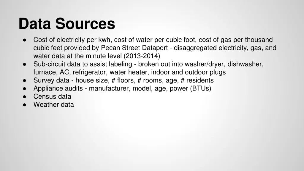 data sources cost of electricity per kwh cost