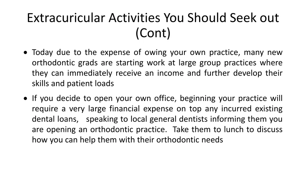 extracuricular activities you should seek out cont