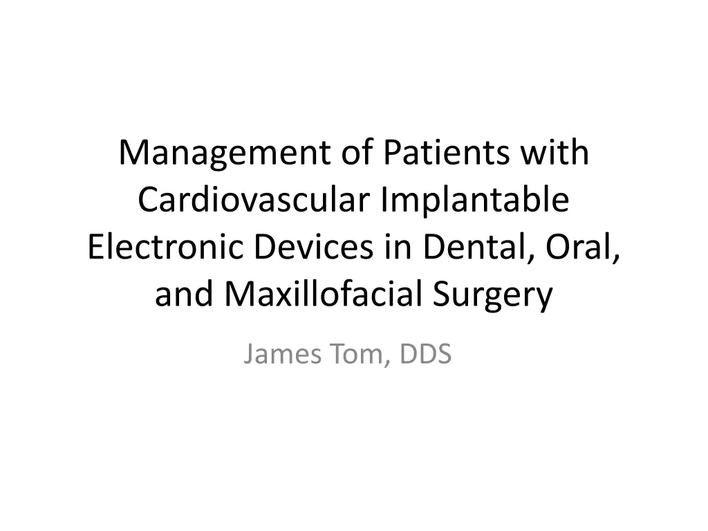 management of patients with cardiovascular