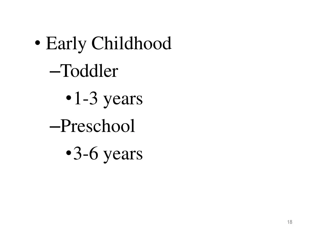 early childhood toddler 1 3 years preschool