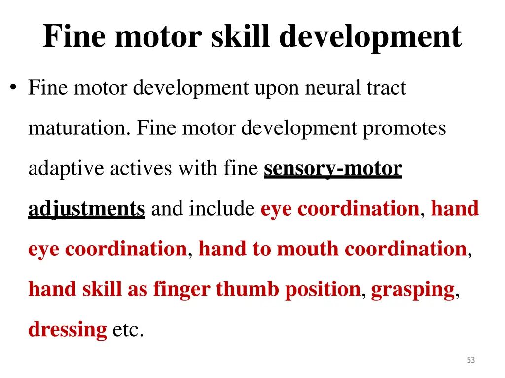 fine motor skill development