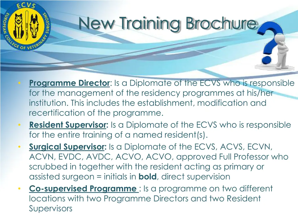 new training brochure