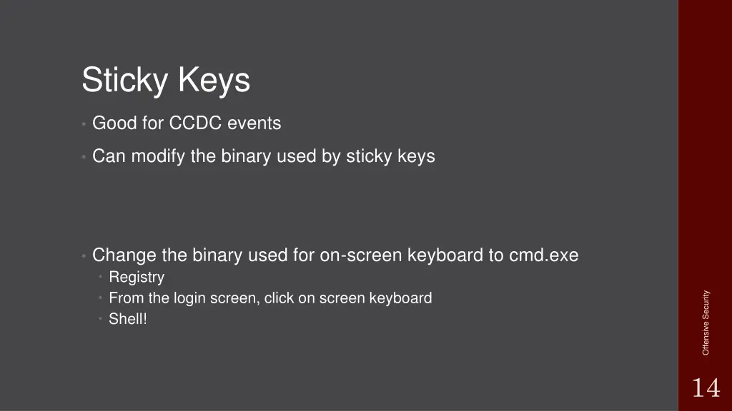 sticky keys