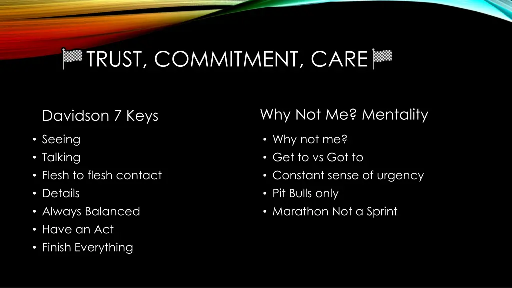 trust commitment care