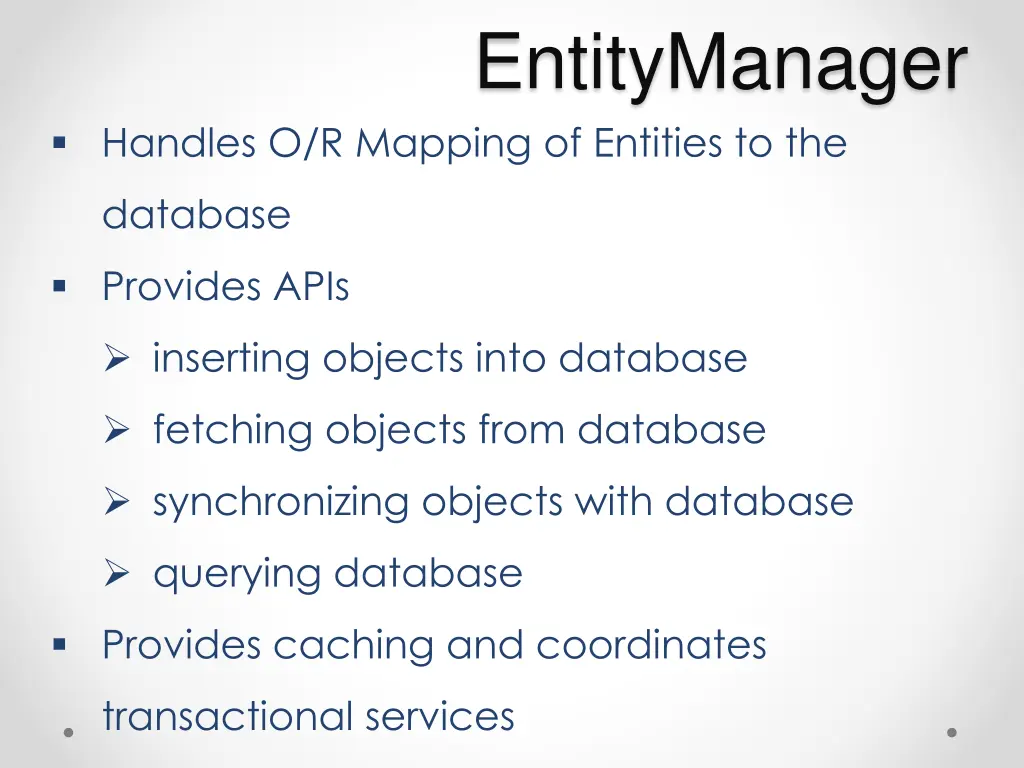 entitymanager