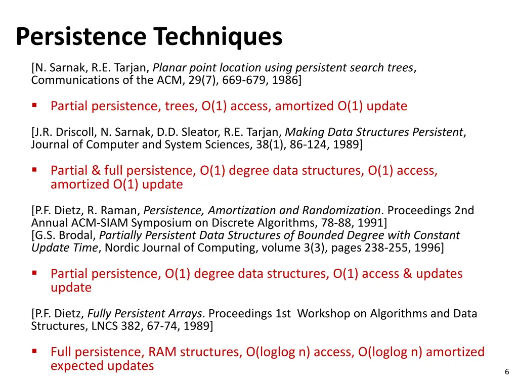 persistence techniques