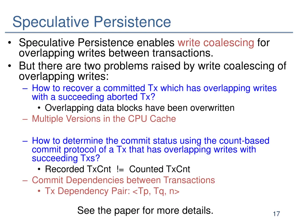 speculative persistence 1