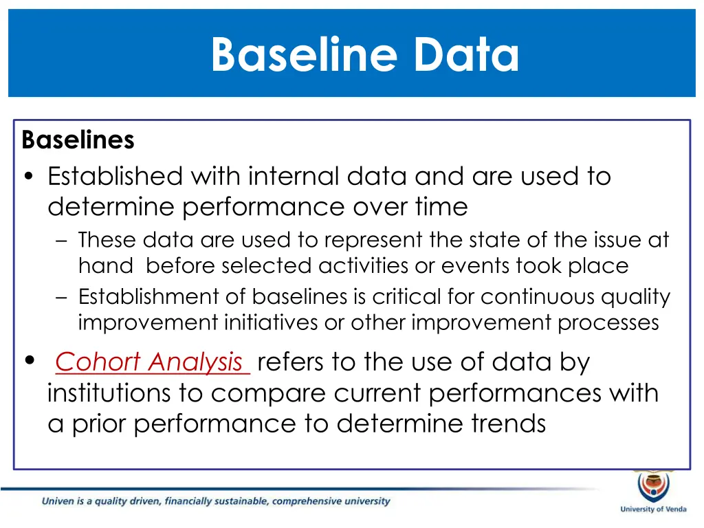 baseline data