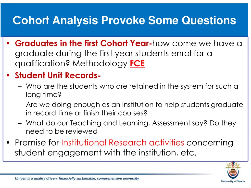 cohort analysis provoke some questions