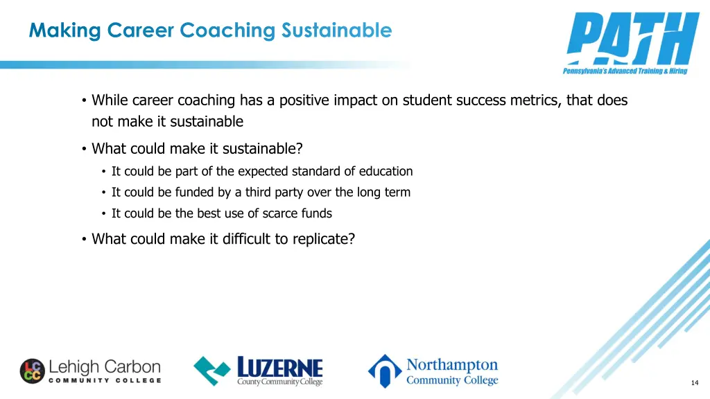 making career coaching sustainable